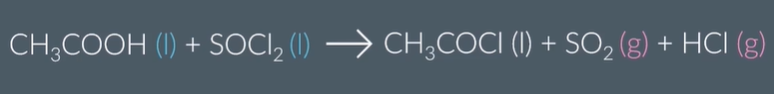 <p><span><span>Ethanoic acid and sulfurous dichloride react to form an acyl chloride, sulfur dioxide and hydrogen chloride.</span></span><br><br><span><span>Sulfur dioxide and hydrogen chloride are both gases.</span></span><br><span><span><br></span><span>This reaction is therefore…</span></span></p><p class="sc-ggWZvA iOhPCm"><span><span>reversible</span></span></p><p class="sc-ggWZvA iOhPCm"><span><span>non-reversible</span></span></p><p></p>
