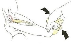 <p>tests for lateral epicondylitis</p><p>-positive with pain in lateral elbow</p>