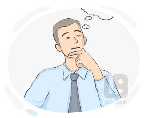 <p>to contemplate</p>