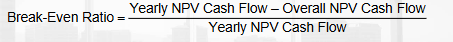 <p><strong>Overall NPV Cash Flow:</strong> represents total net present value of all cash inflows - the total NPV of all cash outflows over the project’s lifespan</p><p><strong>Yearly NPV Cash Flow:</strong> NPV of cash flows for a specific year</p>