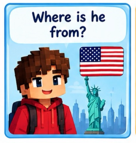 <p>Where is he from?</p>