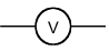 <p>A device that is connected in parallel with a component to measure the potential difference across it.</p>
