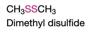 <p><strong>Disulfide</strong></p><p>Name Ending: disulfide</p>