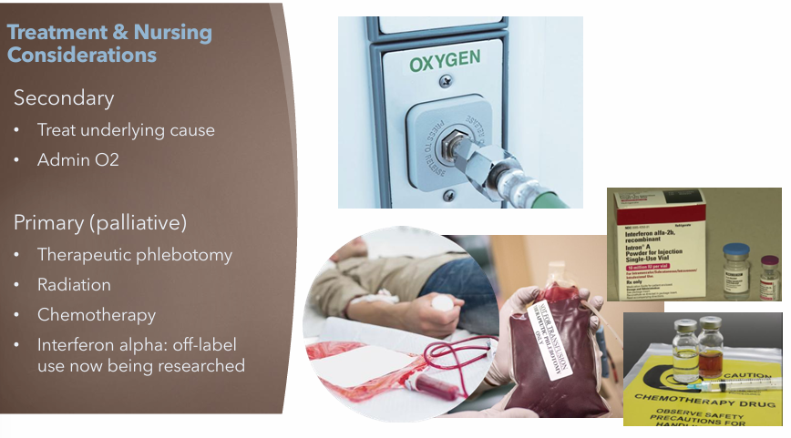 <ul><li><p>Treat underlying cause</p></li><li><p>Admin O2</p></li></ul><p></p>