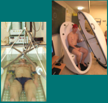 <p>A (direct) measurement of body volume. Measurement of FM and FFM from body volume:</p><ul><li><p><strong>under water weighing</strong></p></li><li><p>Air displacement plethysmography (<strong>BodPod</strong>)</p></li><li><p><mark data-color="purple" style="background-color: purple; color: inherit;">Density = BM/volume</mark></p></li></ul><p></p>