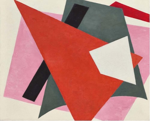 <p>Which criticism approach would MOST emphasize the compositional balance and color relationships in this artwork ?</p>