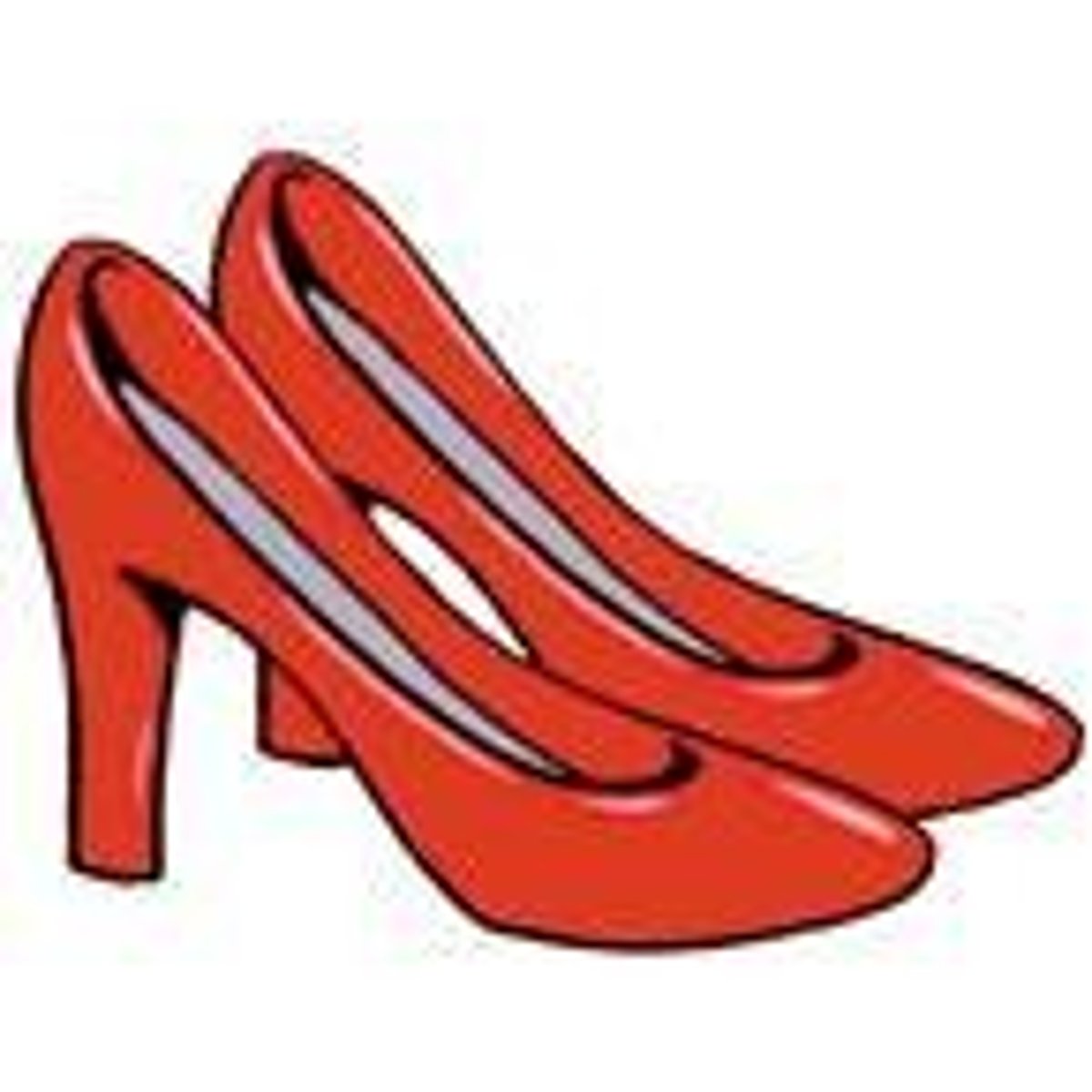 <p>los zapatos de tacón</p>