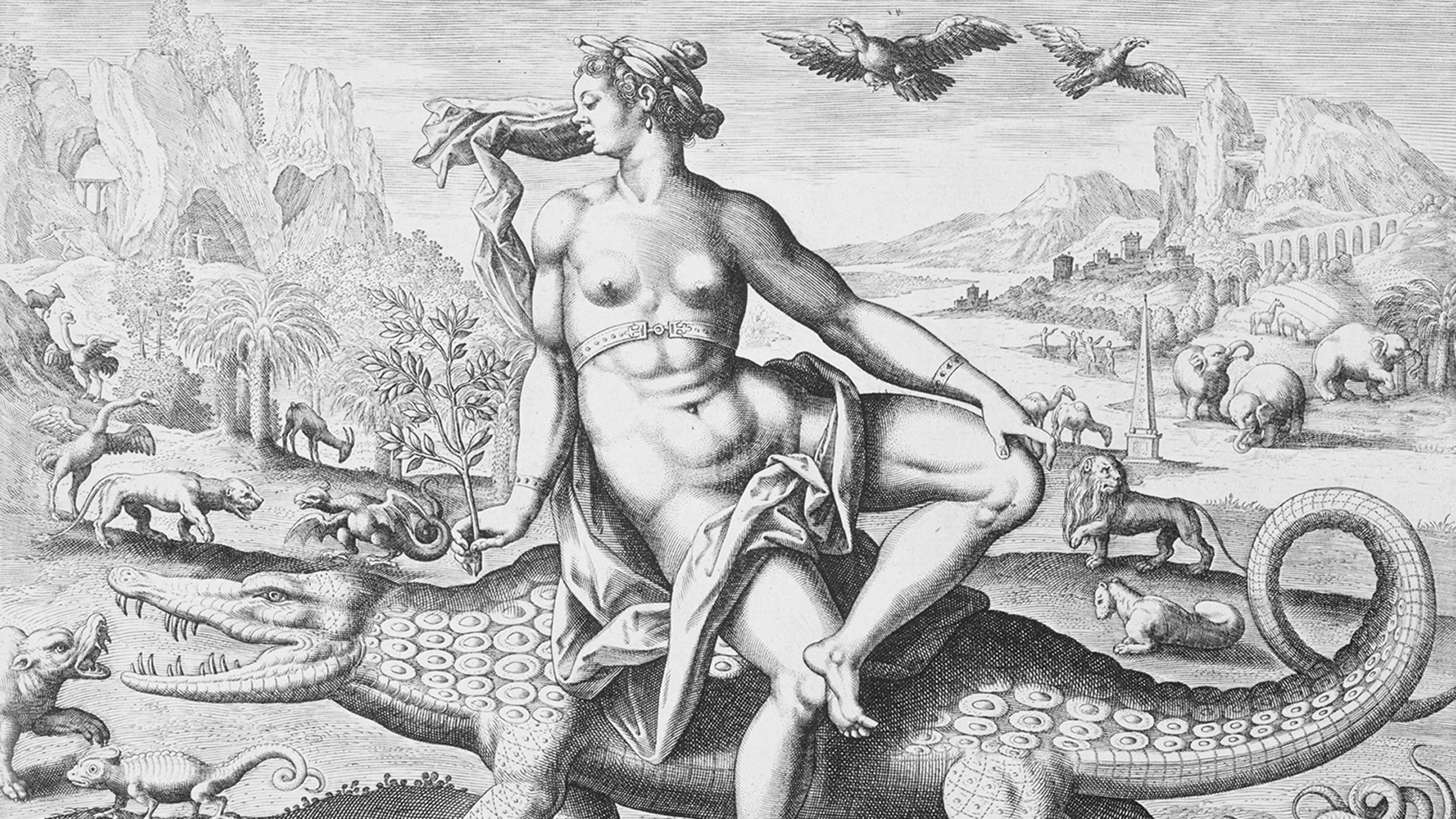 <p>Which question is most appropriate for studying visual literacy and representation in the art work: <em>Allegorical Figure Representing Africa</em>?</p>