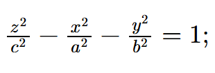 <p><span>a three-dimensional surface where traces of this surface include ellipses and hyperbolas</span></p>