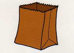 <p>bāo</p><p>a bag/package</p><p>一__糖 — one bag of candy </p><p>一__薯片 — one bag of chips</p>