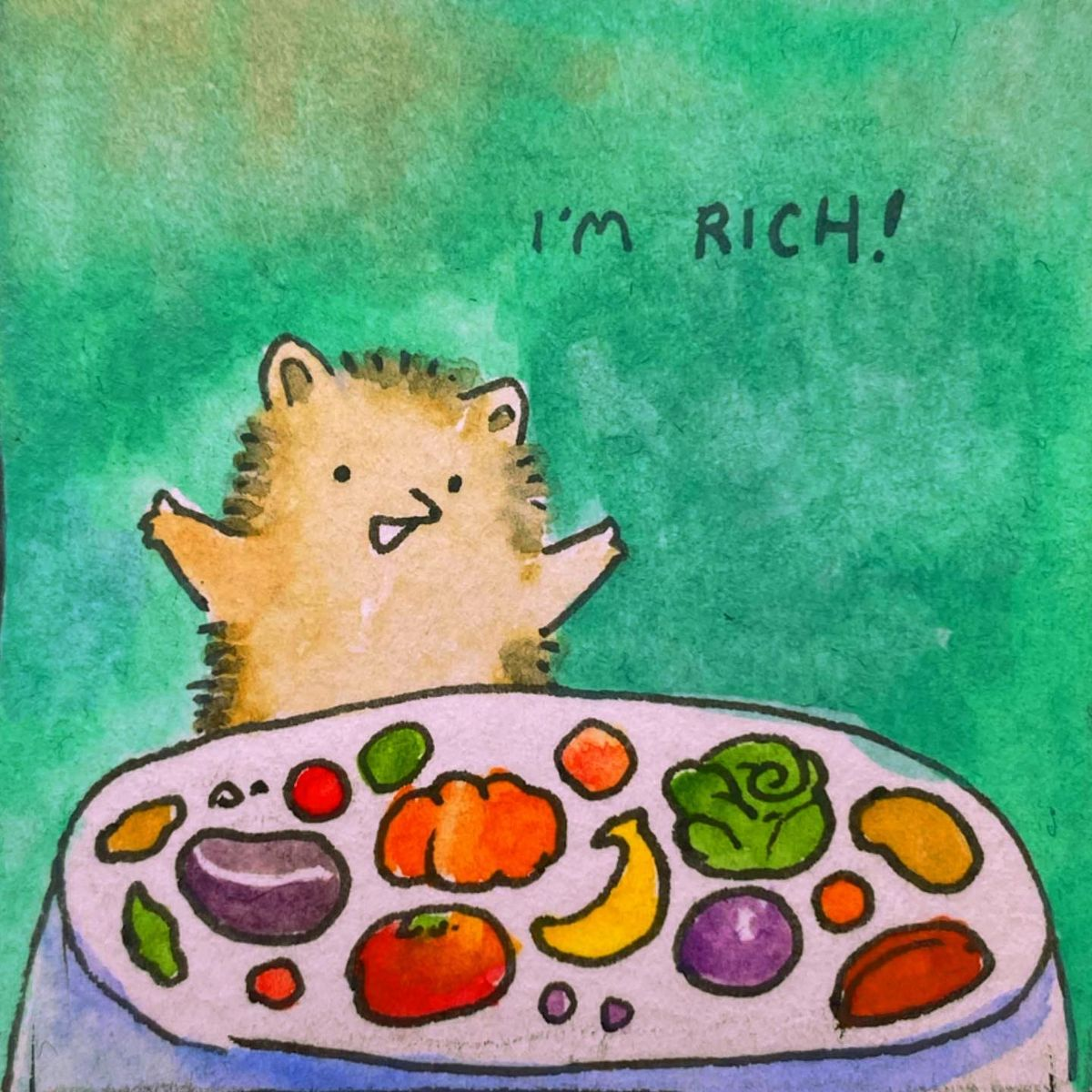 <p>丰富（fēng fù）</p>