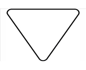 <p><strong>A sign with this shape means:</strong></p>