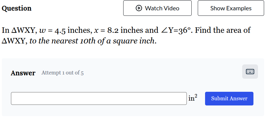 <p>___in<sup>2</sup></p>