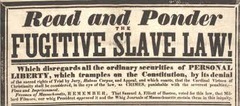 <p>anybody who helped a fugitive (runaway) slave would be fined or imprisoned.</p>