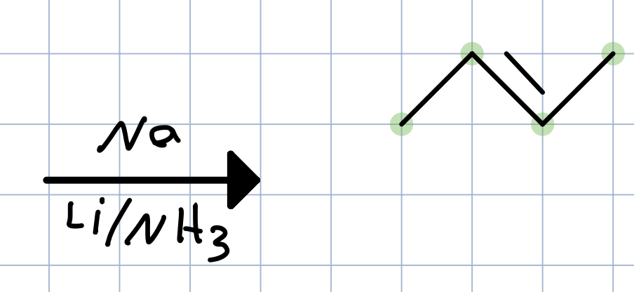 <ol><li><p>Na </p></li><li><p>Li/NH3</p></li></ol><p></p>