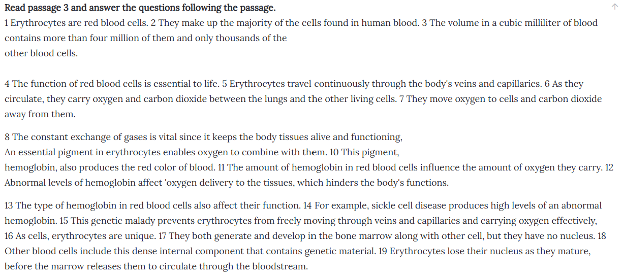 <p>Where is the best place to add the following paragraph?</p><p>During the last seven months of gestation, developing babies' marrow produces fetal hemoglobin. This hemoglobin is called hemoglobin F a few weeks before birth.</p><ol><li><p>Following sentence 3</p></li><li><p>Following sentence 8</p></li><li><p>Following Sentence 12</p></li><li><p>Following Sentence 15</p></li></ol><p></p>