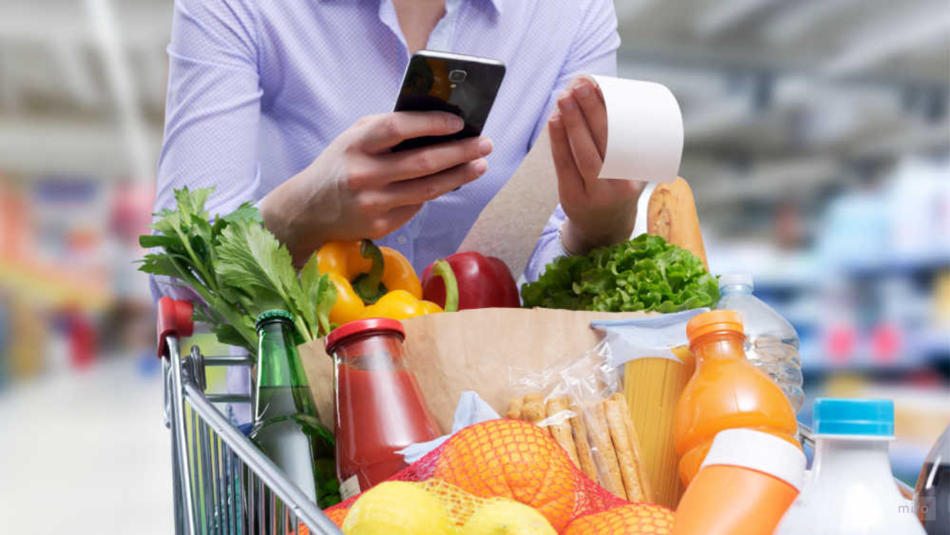 <p>I spend money ___ groceries</p>