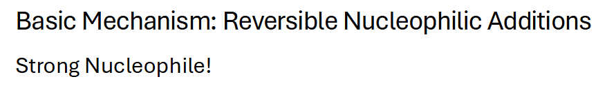 <p>And what are examples of strong nucleophiles</p>