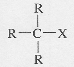 <p>An alkane in which one of the hydrogens has been replaced by a halogen.</p>