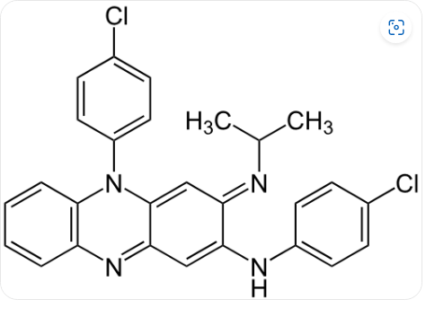 <p>Tricyclic phenazine dye used for leprosy.</p>