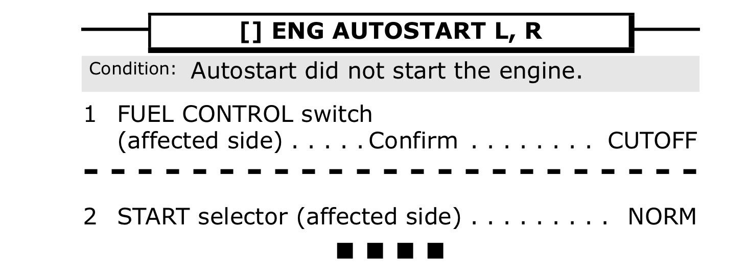 <p>Autostart did not start the engine.</p>