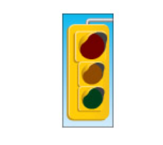<p>blank traffic lights (power loss)</p>