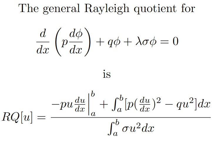 <p>u is the trial function that needs to satisfy the initial condition. (Exam 3 Material)</p>
