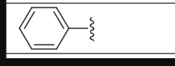 <p>Benzene ring substituen</p>