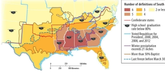 <p>See map to the right. People have perceptions (things they believe exist) about regions. The map on the right is a perfect example of perceptions of “the South” What are your perceptions of other regions, such as “New England” or “SoCal”?</p>