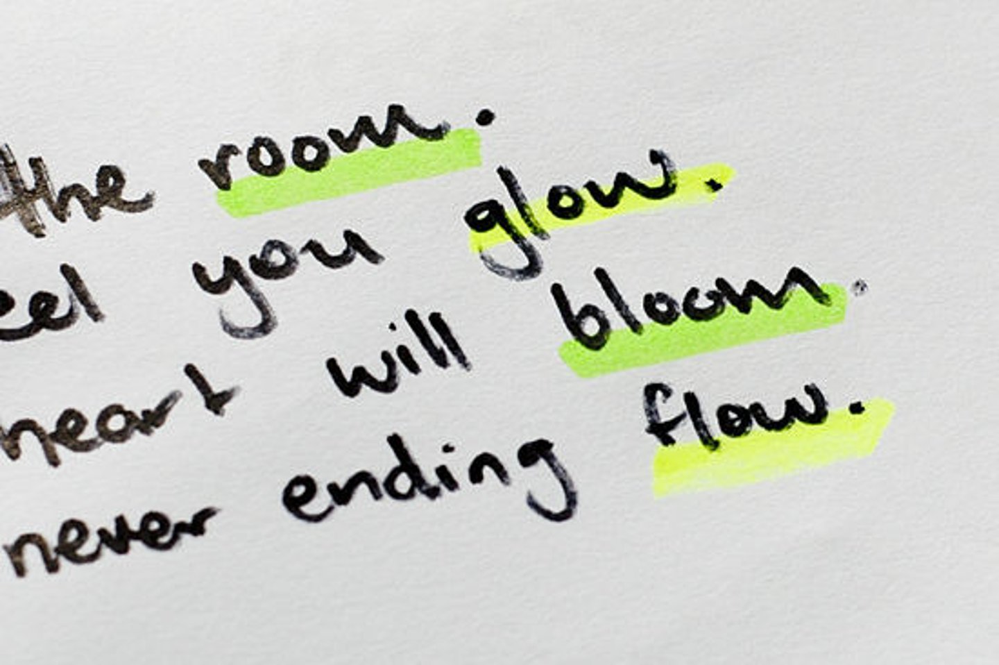 <p>A four line stanza</p>