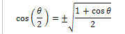 <p>Half Angle Identity</p>