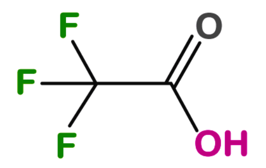 <p>Trifluoroacetic acid </p><p>deprotects t-BOC groups </p>