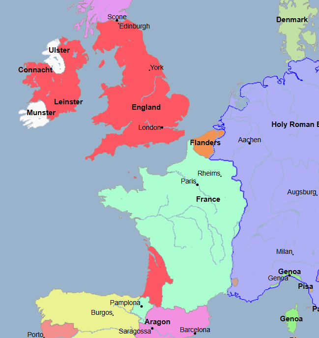 <ul><li><p>24th King of England and 5th King of the House of Plantagenet</p><ul><li><p>He was also the Duke of Aquitaine and Gascony</p></li></ul></li><li><p>During his reign,</p><ul><li><p>He and his forces defeated Simon de Montfort and the English Barons in the Battle of Evesham during the Second Barons’ War</p></li><li><p>He and his forces defeated Llywelyn ap Gruffudd and his Welsh forces in the Battle of Orewin Bridge</p><ul><li><p>He did this after they rebelled against his rule, and thus he effectively conquered Wales</p></li></ul></li><li><p>He and his forces defeated John Balliol and his Scottish forces in the Battle of Dunbar during the First War of Scottish Independence</p><ul><li><p>He had initially invaded Scotland earlier that same year, which prompted the castle of Dunbar to surrender to him and his forces</p></li></ul></li><li><p>He and his forces fought in the Gascon War against King Philip IV and his French forces, which ended with the retainment of Gascony by the English</p><ul><li><p>He signed the Treaty of Paris with Philip IV, ending the Gascon War</p></li></ul></li><li><p>He and his forces reached a truce with Sultan Baybars and the Mamelukes at Caesarea</p></li><li><p>He sought allies in the County of Flanders to rebel against their French leaders there </p></li></ul></li><li><p>During his reign,</p><ul><li><p>He and his forces were defeated by William Wallace and his Scottish forces in the Battle of Stirling Bridge during the First War of Scottish Independence</p></li></ul></li></ul><ul><li><p>During his reign,</p><ul><li><p>He passed the Statue of Jewry, in which he forbade Jews from practicing usury and offered them jobs as merchants, artisans, and farmers</p><ul><li><p>However, the Jews mostly refused to comply with this law</p></li></ul></li><li><p>He passed the Edict of Expulsion, in which he completely expelled and banned Jews from living in the country</p><ul><li><p>Under law, he made Jews the “property” of the sovereign, and he then chose to banish them thereafter</p></li><li><p>He passed this law likely due to the Jews’ refusal to comply with the previous law</p></li></ul></li></ul></li><li><p>He died after he was on his way to his second invasion of Scotland</p></li></ul><p></p>