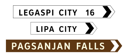 <p>Fingerboard Direction Signs</p>