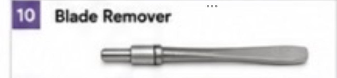 <p>Blade Remover</p>