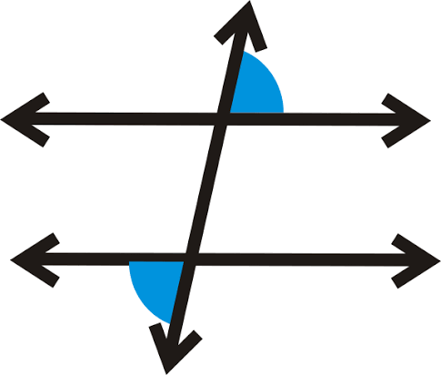 <p>Angles on opposite sides of the transversal outside the two lines; they are equal.</p>