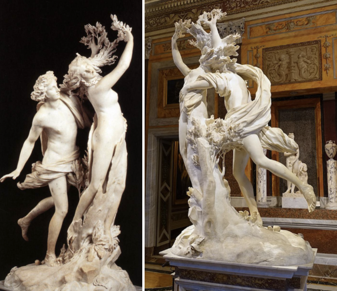 <p><span style="color: green;">Apollo and Daphne - Bernini</span></p>