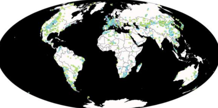 <p>In North America, most dinosaur fossils have been found in a belt across the middle of the continent, areas associated with mountain ranges, not evenly distributed</p><p>● Why are dinosaurs only found in certain locations? global north has been more discovered than the south, where we find dinos is biased based on whos been looking, most likely find fossils buried in the ground compared to the desert</p>