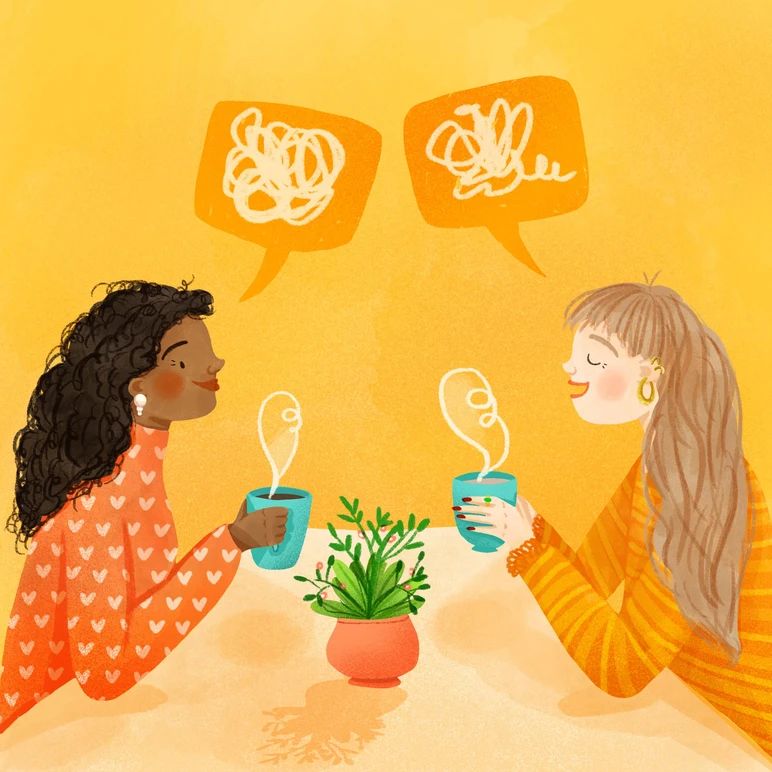 <p>have a conversation</p>