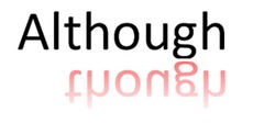 <p>suīrán </p><p>although; though</p>