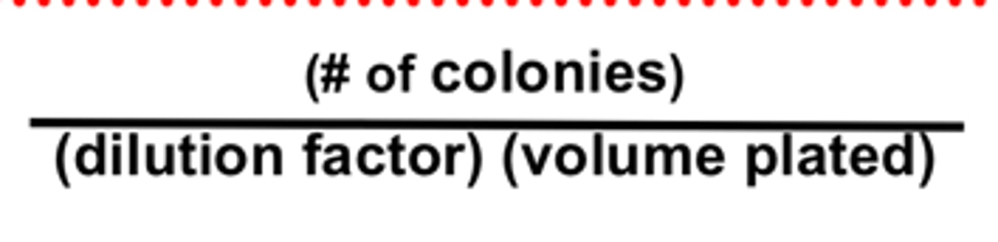 <p>number, dilution, volume</p>