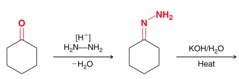 <p>Wolff-Kishner reduction</p>