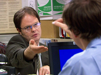 <p>applying classical conditioning to the office</p>