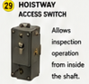 <p>Hoistway Access Switch</p>