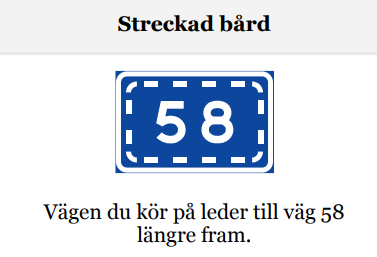 <p>vägen du kör på leder hit</p>
