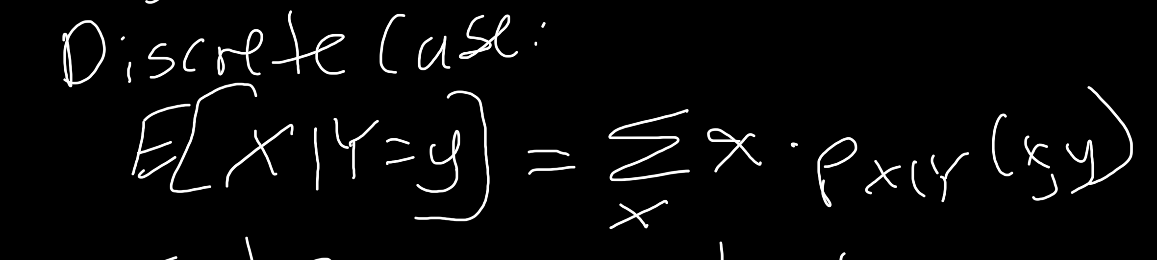 <p>E[X]=E[E[X|Y]]</p>