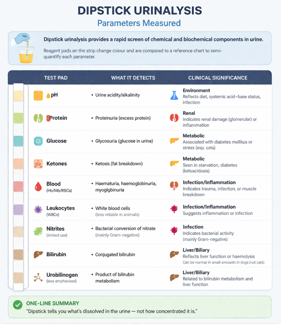 <p style="text-align: left;"></p><p><span>§Using urine strip, drip with pipet or dip into urine specimen.</span></p><p><span>§Test pathological colour changes vs normal colour change.</span></p><p><span>§Read results based on the colours *Discussed more in practical</span></p>
