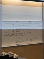 <p>P = F/A</p><p>1. Using their mass, find their weight: weight = mg.</p><p> * The weight of the air particles is the force exerted on the surface they're acting on. By finding their weight, we found F.</p><p> * We have the area of the surface, so we can plug the numbers in to solve for pressure.</p>