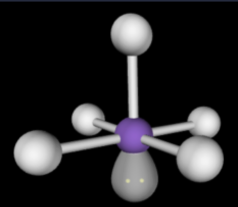 <p>octahedral: square pyramidal</p>