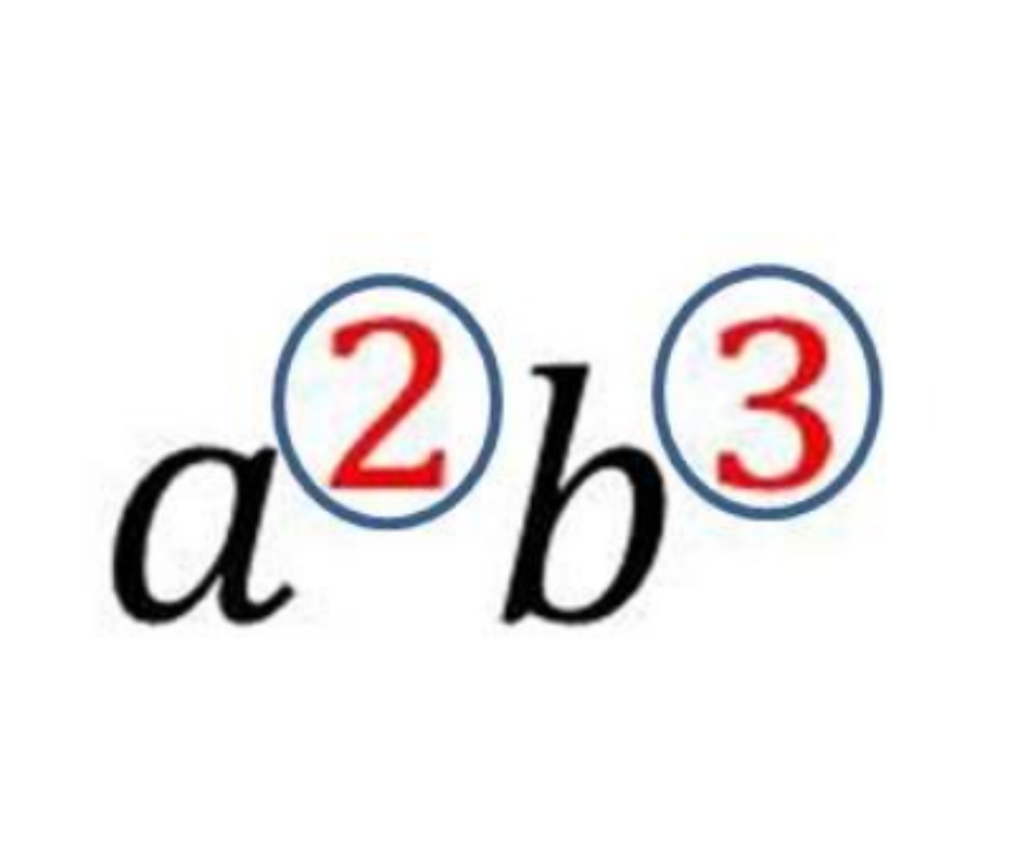 <p>A small number on the top right of a number indicating how many times a number (base) is multiplied by itself.</p>